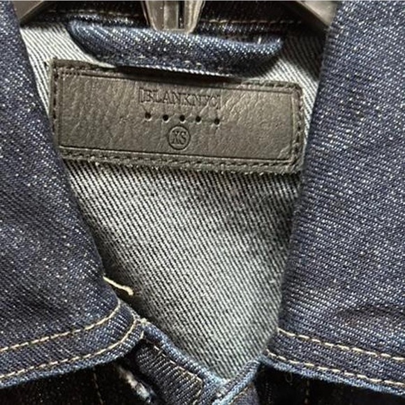 Blancnyc Classic Denim Jacket gold & blue - Picture 3 of 6